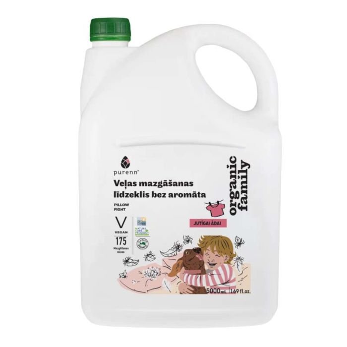 Veļas mazgāšanas līdzeklis bez aromāta PILLOW FIGHT 5L