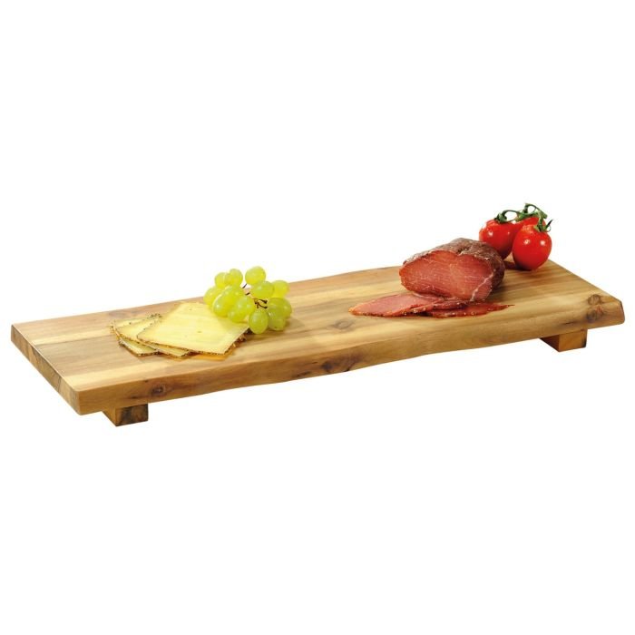 Dēlītis servēšanai ar kājiņām 53x19x4cm akācijas brūns