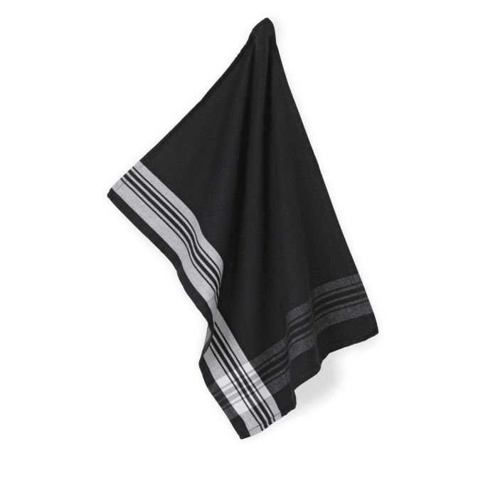 Dish towel Gianna 70 x 50cm striped, dark grey