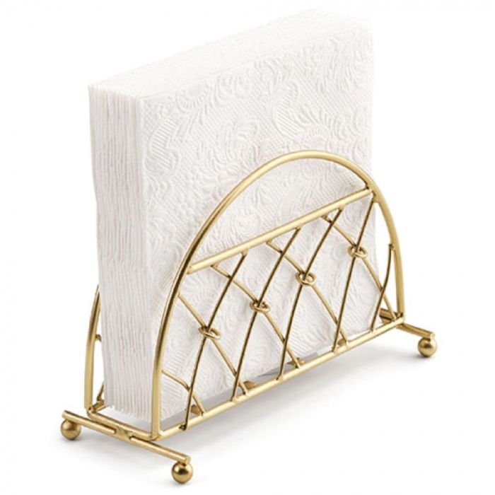 Salvešu turētājs 14x10cm LATTICE VERT zelta krāsā