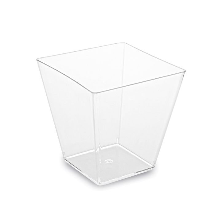 Dishes for snacks 5.9x5.9x5.4cm, 100ml., 50pcs pl. transparent