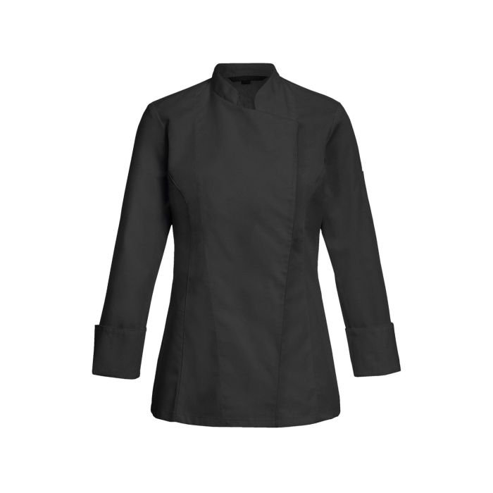 Black Mens Chef Jacket With Short Sleeves And Double-Breasted Buttoning Regular Fit 42 size