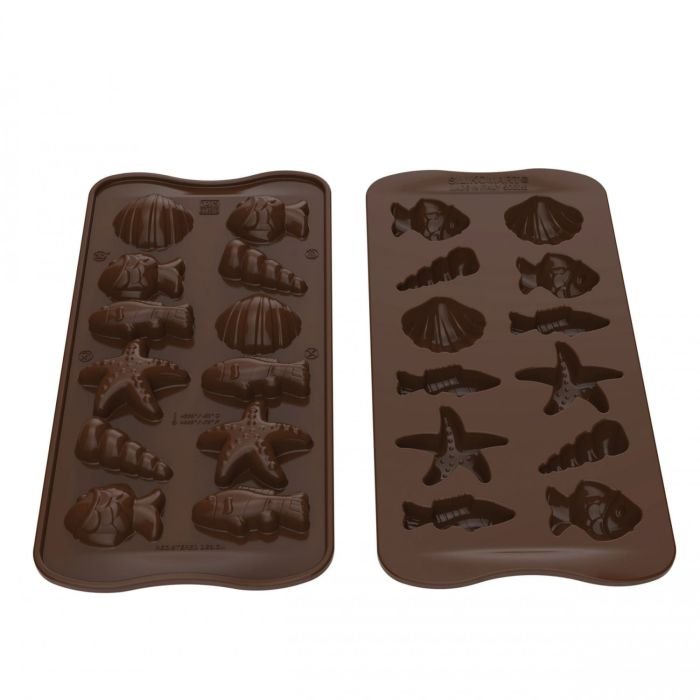 Forma silikona šokolādei 35x32 h-16mm 5veidi 3D CHOCO FRITURE