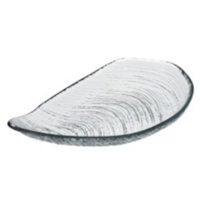 Plate AUSTER 33x18cm glass clear