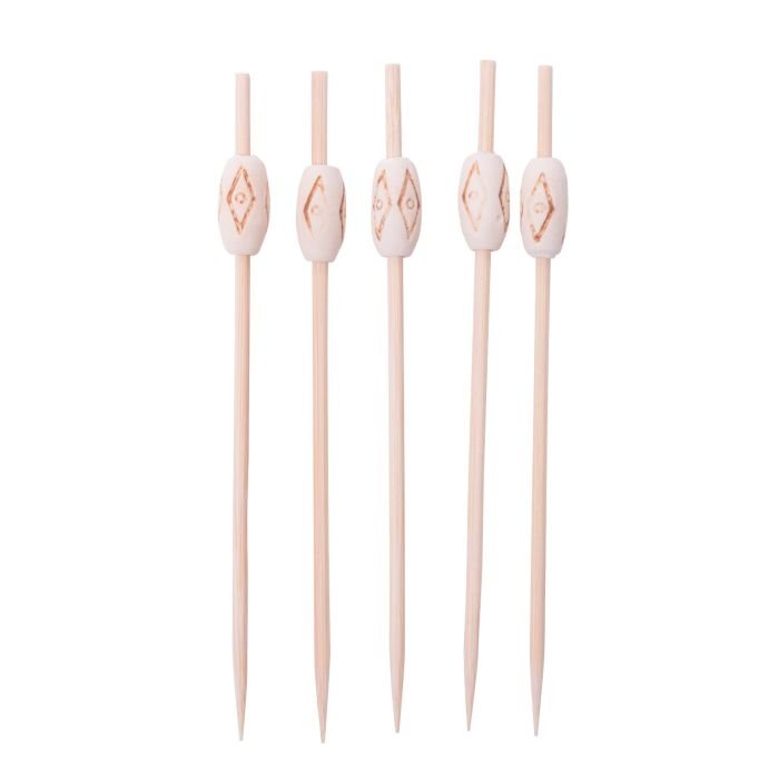 Decorative bamboo picks 10.5cm 80 pcs brown INDIAN