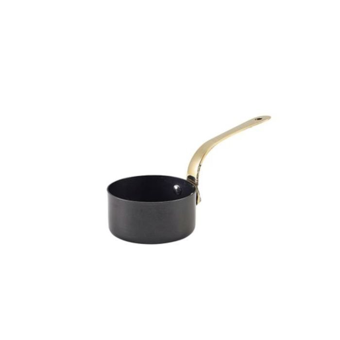 GenWare Black Vintage Steel Mini Sauce Pan 7 x 3.75cm 140ml
