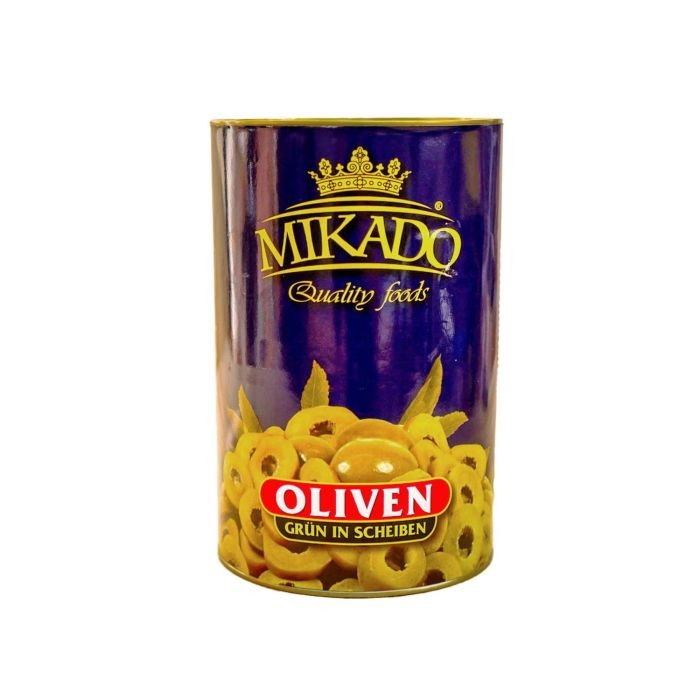 Olīvas zaļās grieztas 4250ml/2000g MIKADO