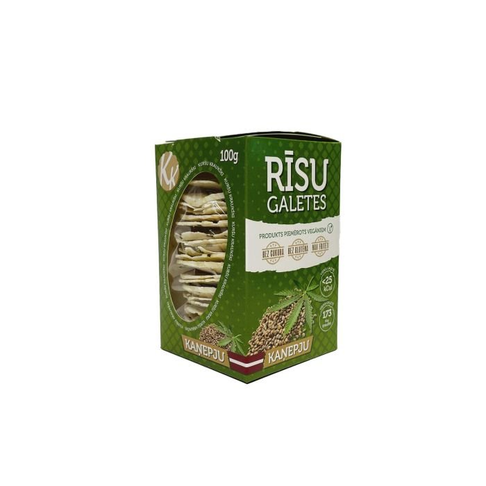 Rice cakes with hemp and sea salt 100g