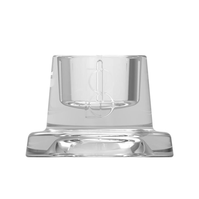 Svečturis stikla h-4cm ø5.8cm caurspīdīgs