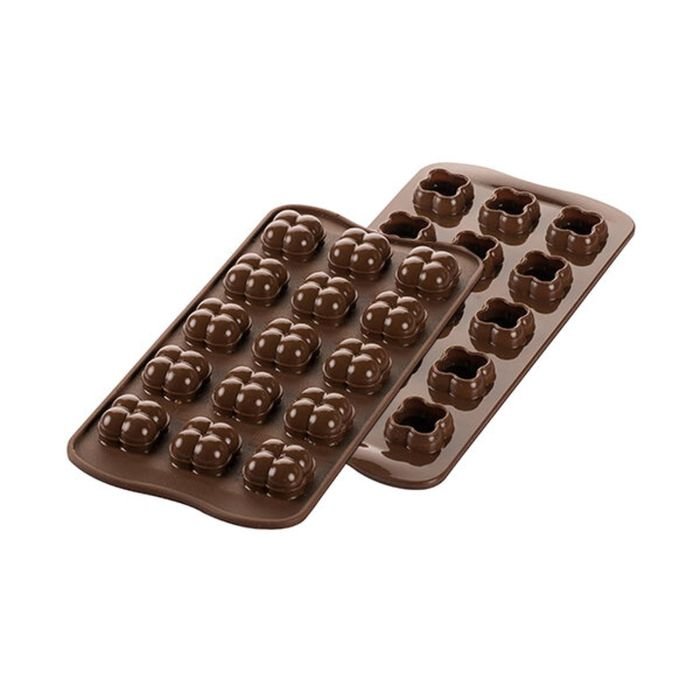 Forma silikona šokolādei 22x22 h-20mm 15x8ml CHOCO GAME