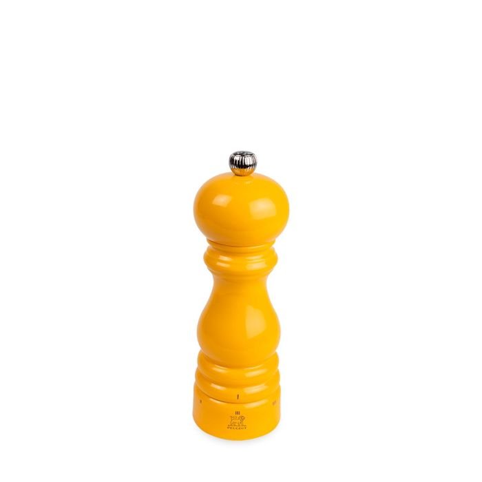 Piparu dzirnavas koka PARISRAMA 18cm dzeltenas