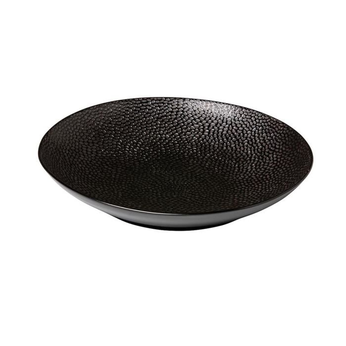 Plate deep HONEYCOMB BLACK Ø25.5cm