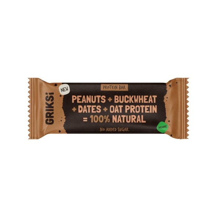 Batoniņš diedzētu griķu proteīna - zemesriekstu 35g BIO