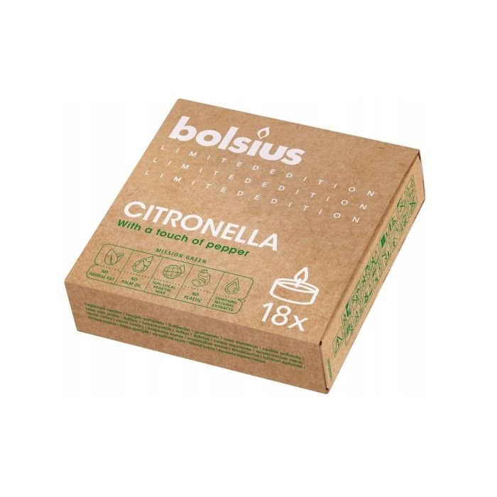Tējas sveces 18gab CITRONELLA 4h