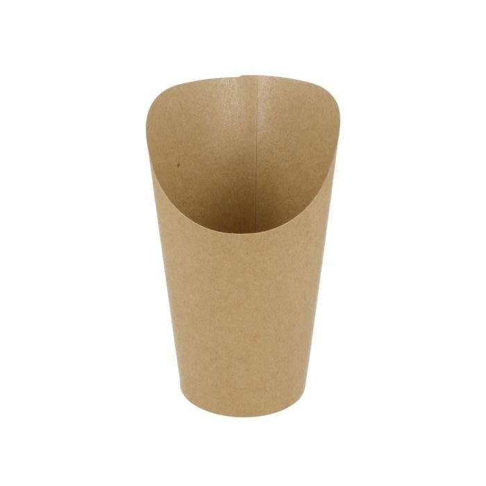 Trauciņi frī kartupeļiem 600ml ø8.5cm h-18cm 50gab brūni