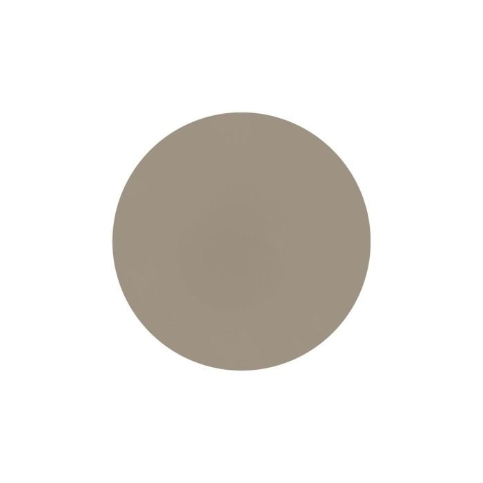 Placemat round TOGO - Leather look imitation - 38cm, TAUPE