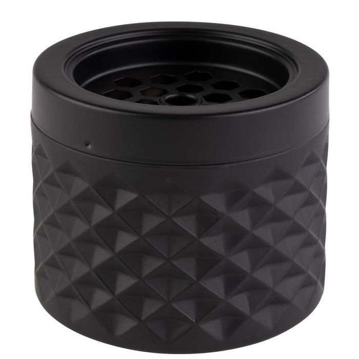 Pelnu trauks ø9.5cm h-8cm stikla melns