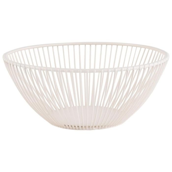 Augļu grozs SVART Ø20cm h-8cm metāla balts