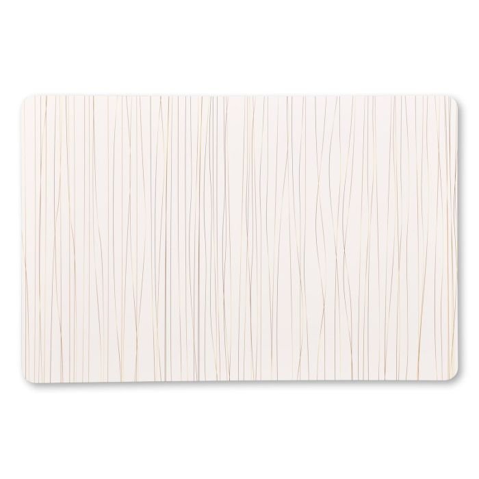 Galda paliktnis PP 43.5x28x0.07cm balts/zelta