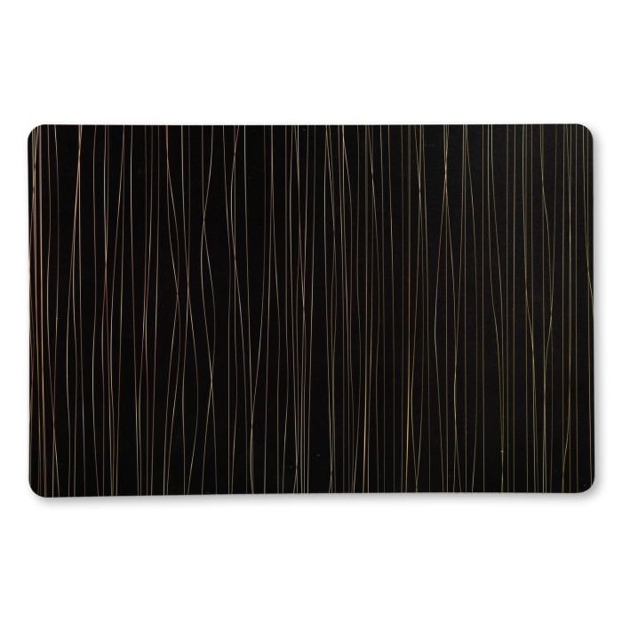Galda paliktnis PP 43.5x28x0.07cm melns/zelta