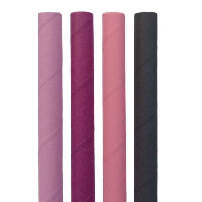 Paper straws ø8mm h-20cm 150 pcs colorful BERRY