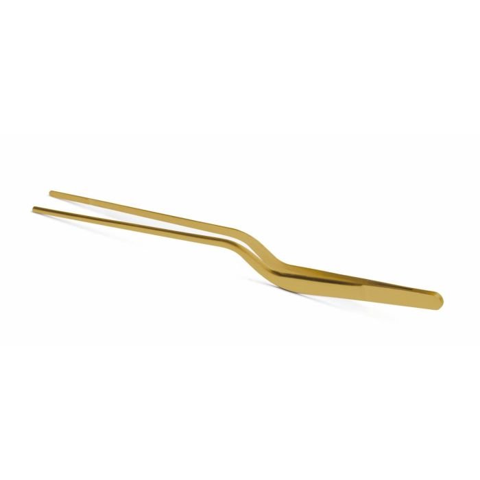 Pincete izliekta n/t 21cm zelta krāsā