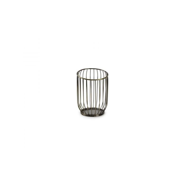 Wire basket LOFT ø12cm h-16cm gold/black