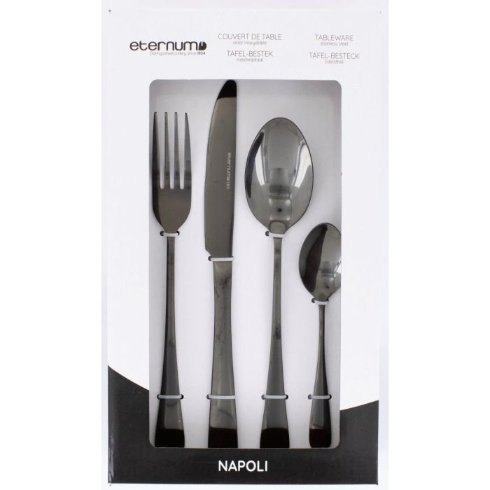 Galda piederumu komplekts 16gb NAPOLI BLACK melns