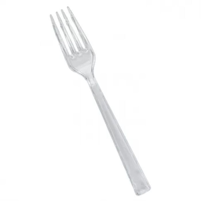 Dakšas atkārtoti lietojamas caurspīdīgas PS 18cm 50gab GASTROFUL