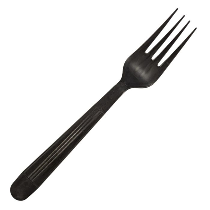 Dakšas atkārtoti lietojamas melnas PS 18cm 50gab GASTROFUL