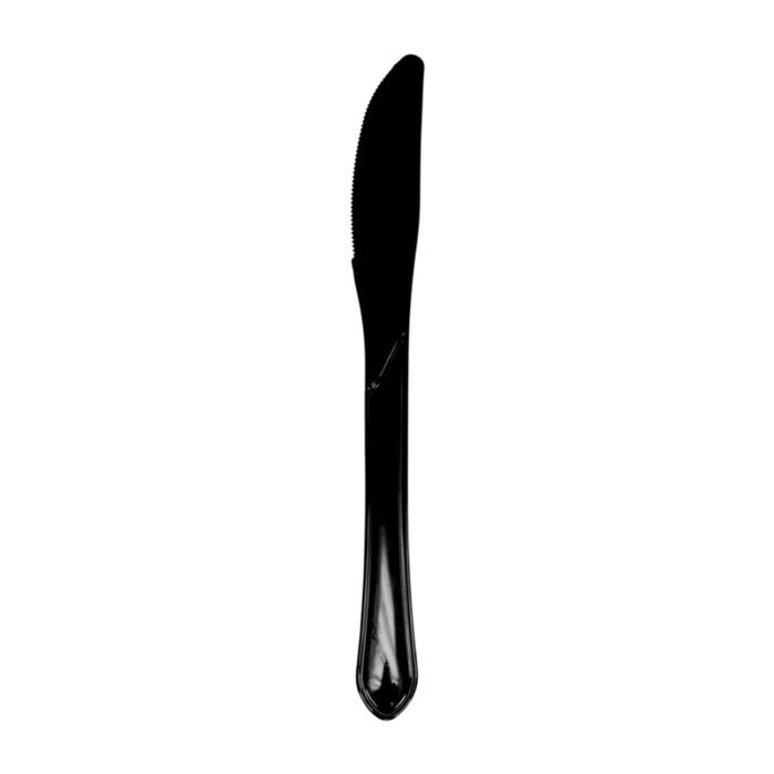 Naži atkārtoti lietojami melni PS 18cm 50gab GASTROFUL