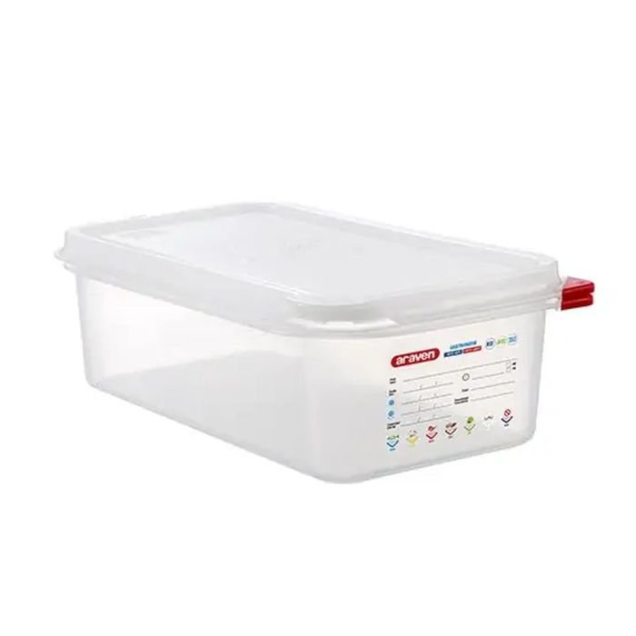 Trauks GN 1/3 h-100mm 32.5x17.6cm 4L PP ar vāku (-40°C...+95°C)