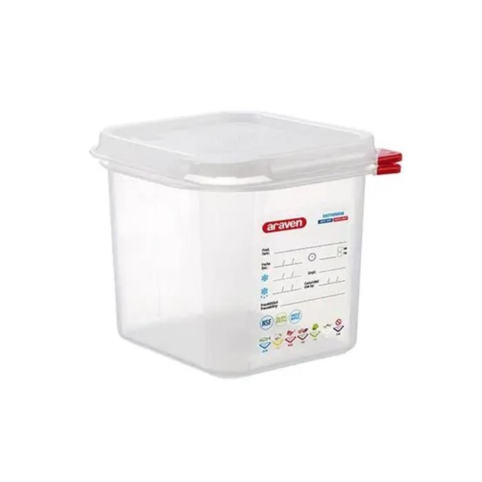 Trauks GN 1/6 h-150mm 17.6x16.2cm 2.6L PP ar vāku (-40°C...+95°C)