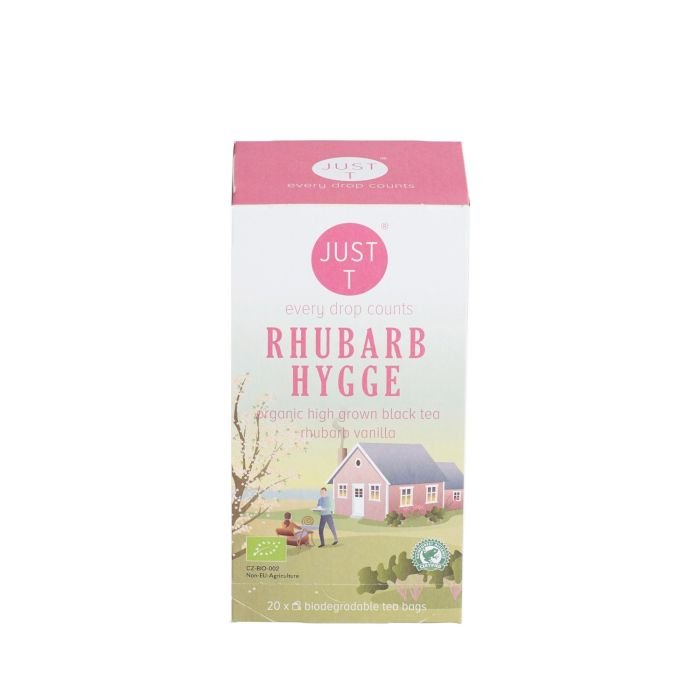 Tēja melnā RHUBARB HYGGE BIO 1,75gx20 Double chamber bag