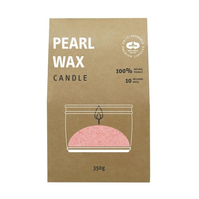 Beramā svece Pearl wax 350gr. 10 degļi Rozā
