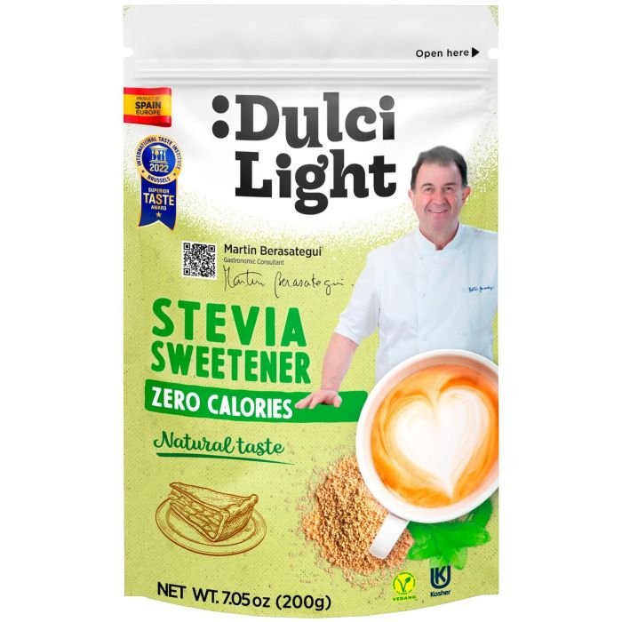 Saldinātājs ar stēviju, granulas Dulcilight Stevia 200g