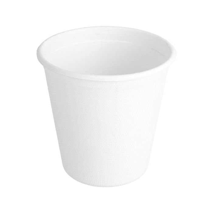 Glāzes v/l cukurn.šķiedras, baltas 350 ml, ( vāki 90 mm ) 50gab