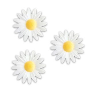 Dekori vafeļu Margrietiņas baltas 45mm 100 gab.