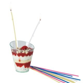 Spaghetti-style birthday candles 20 pcs