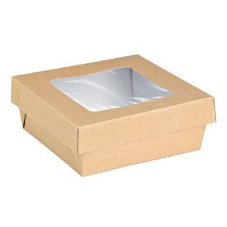 Ēdienu kārbas v/l. karstumizt. 135x135x50mm 25gab