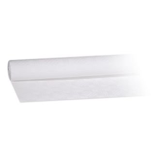 Damask tablecloth rolled 50×1.20m white 1piece