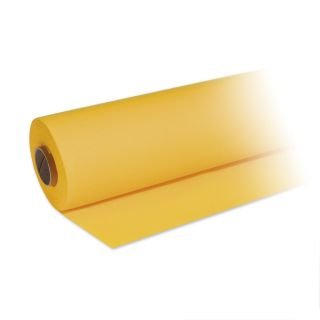 Paper tablecloth PREMIUM, yellow, 25×1.2m