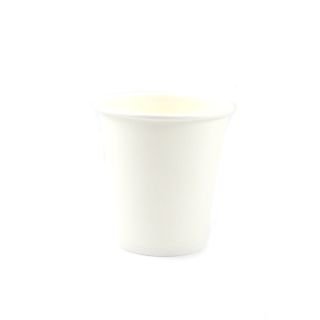 Glāzes v/l papīra 300ml baltas, platās 50 gab. (vāki 90mm)