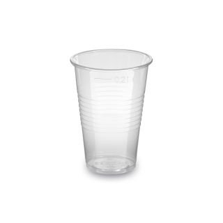 Glāzes v/l. plastmasas 200ml caurspīdīgas 100gab
