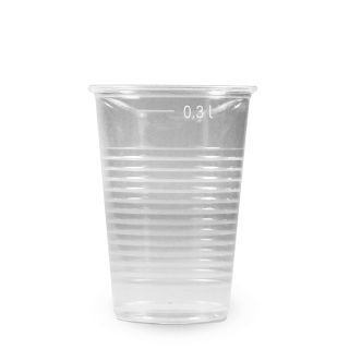 Glāzes v/l. plastmasas 300ml caurspīdīgas 10gab