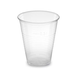 Glāzes v/l. plastmasas 300ml caurspīdīgas 50gab