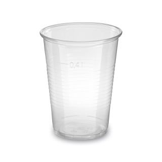 Glāzes v/l. plastmasas 400ml caurspīdīgas 50gab
