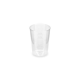 Glāzes v/l. plastmasas 50ml 40gab