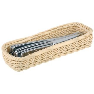 Groziņš galda piederumiem plm. 27x10cm h-4.5cm bēšs