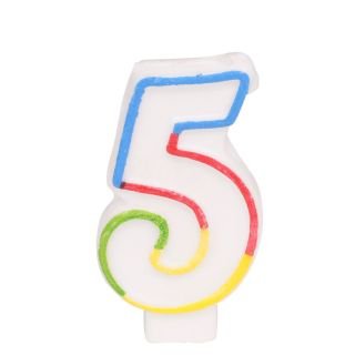 Candle - number 5